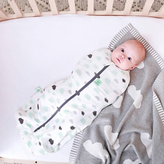 ErgoPouch - ErgoCocoon swaddle en slaapzak - Clouds 0,2 TOG - 3-12m