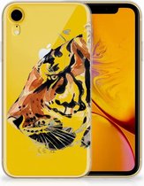 TPU-siliconen Hoesje Geschikt voor iPhone Xr Watercolor Tiger