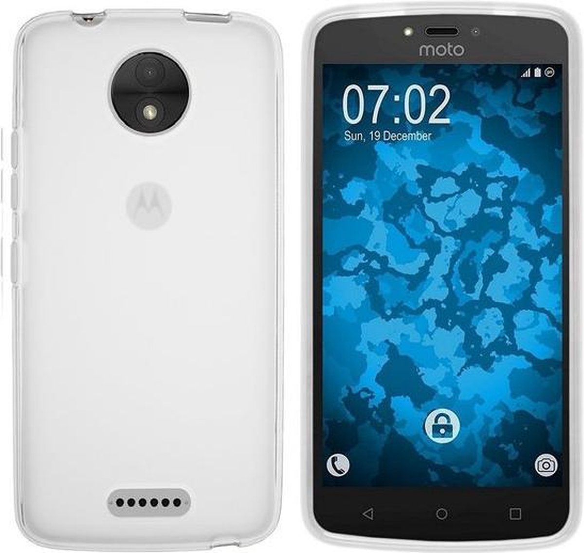 Mat transparant siliconen tpu hoesje Geschikt voor Motorola Moto C