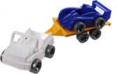 Wader Kids Cars Aanhanger Met Auto Wit/blauw