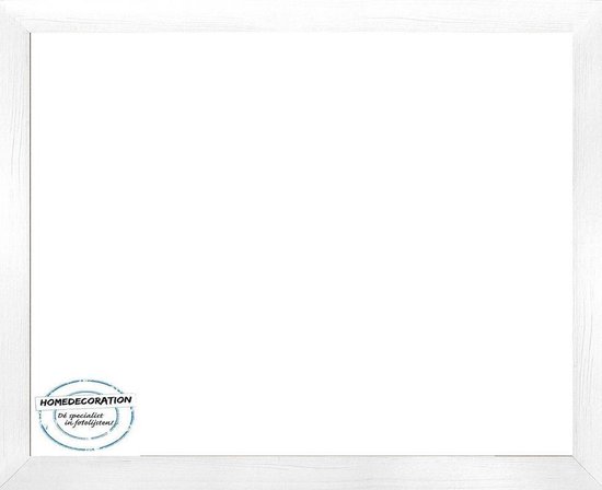 Homedecoration Misano - Cadre photo - Format photo - 48 x 74 cm - Wit de bois blanc