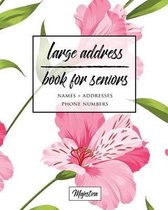 Large Print Address Books for Aging- Large Address Book For Seniors