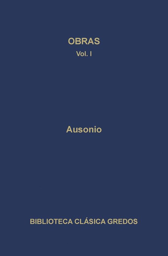 Biblioteca Clásica Gredos 146 - Obras I - cover
