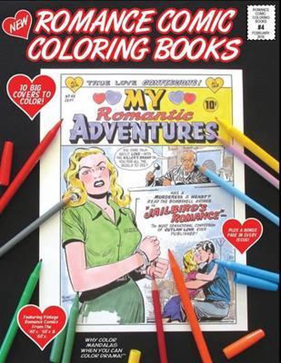 Romance Comic Coloring Book 4, Bernard Oconnor 9781518854446