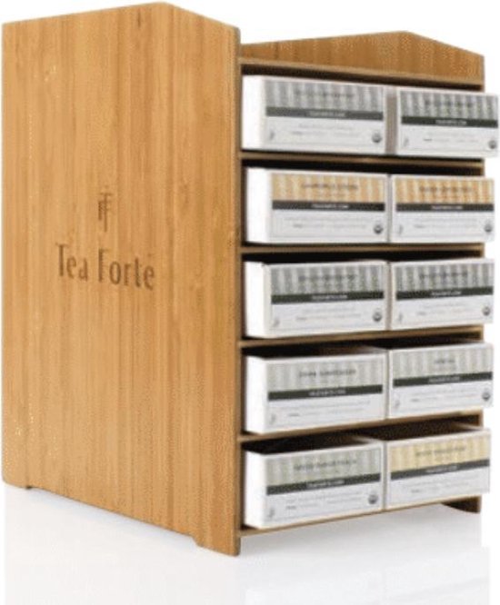 White ambrosia horeca doos met 48 piramides Tea Forté