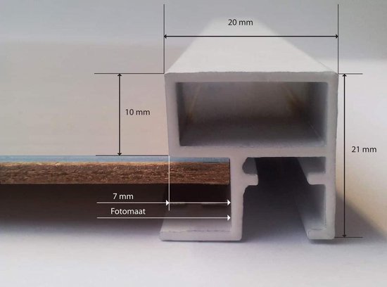 Homedecoration Victoria - Cadre photo - Format photo - 42x50 cm - blanc