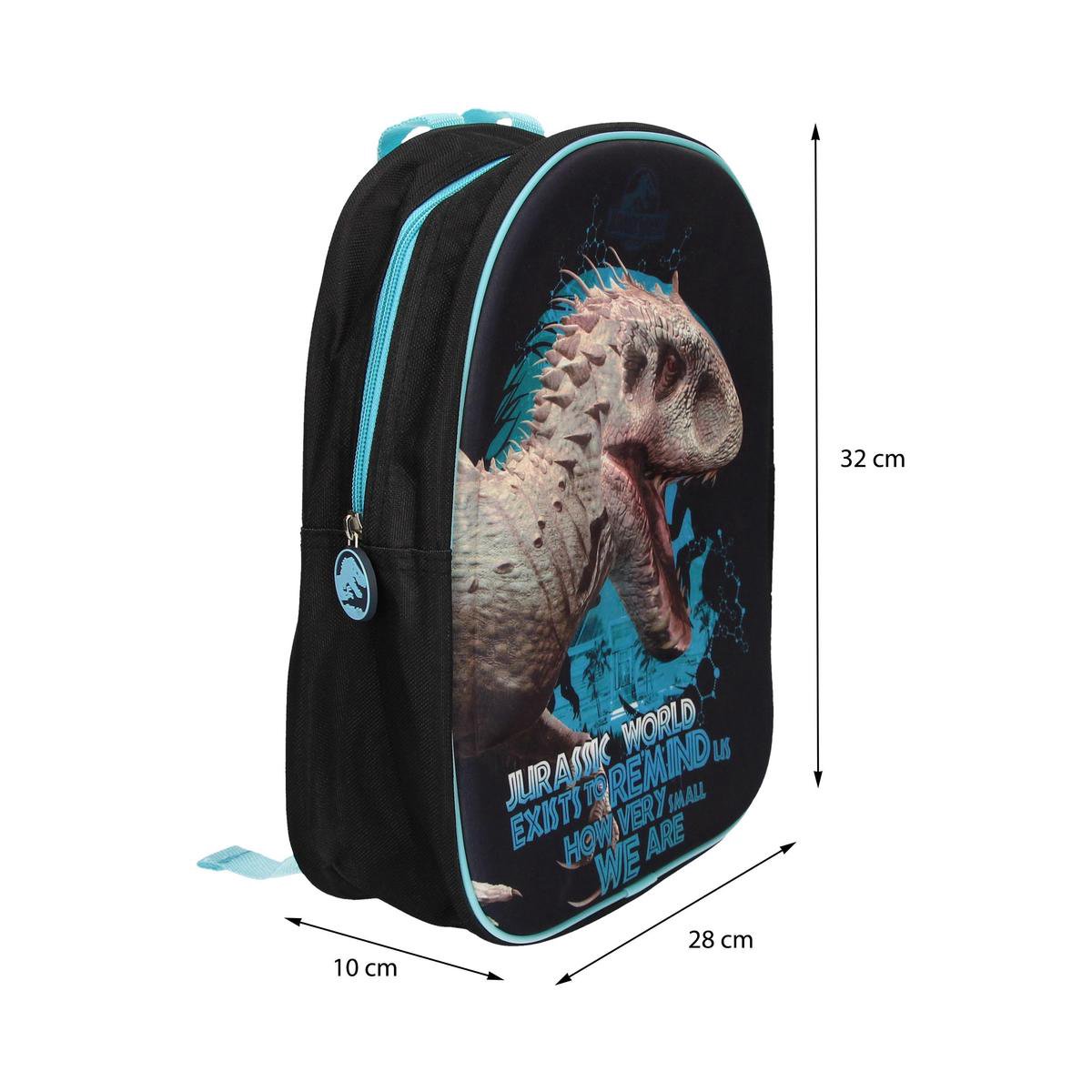 Jurassic World 3D Schooltas voor Jongens – 34x28x10 cm | Rugzak voor Kinderen | Backpack School