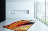Multicolor Oranje vloerkleed - 160x230 cm  -  A-symmetrisch patroon - Modern