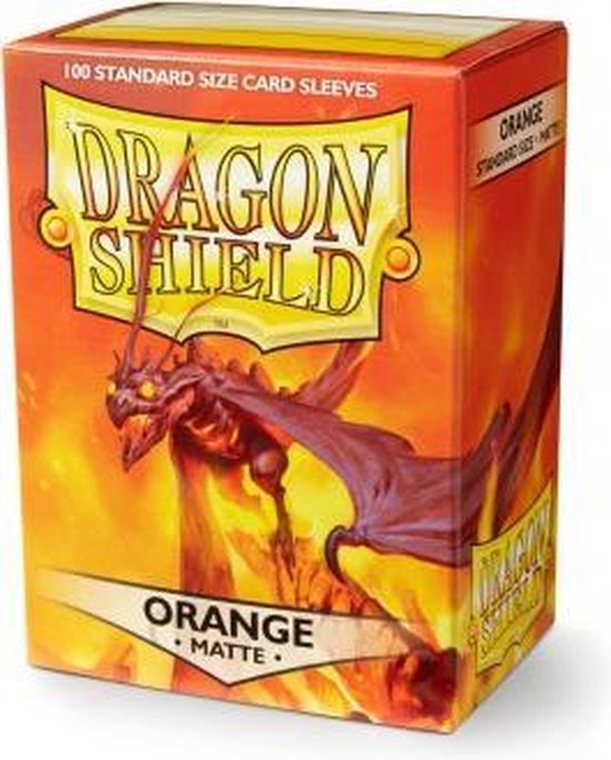 Thumbnail van een extra afbeelding van het spel Dragonshield 100 Box Sleeves Matte Orange
