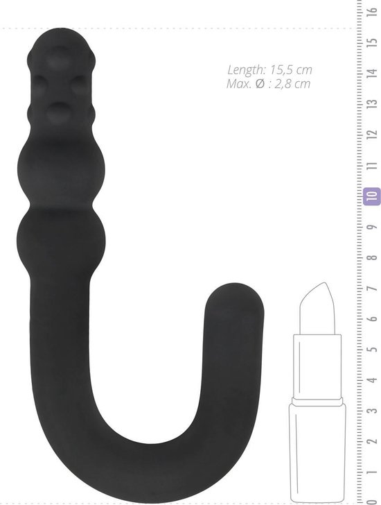 Dubbele Penetratie Dildo - Zwart