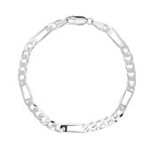 Classics&More herenarmband- zilver - gourmet 6 mm - 20 cm