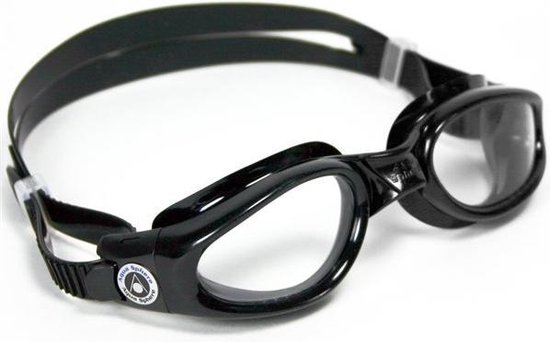 Aqua Sphere Kaiman - Zwembril - Clear Lens - Zwart
