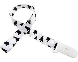 Speenkoord | Speen | Koord | Kerstbomen | Kerst | Bomen | Wit | Zwart | Baby | Babykamer | Kraamkado | Uitzetlijst baby