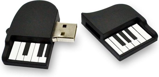 Ruimteschip Rijk passie Ulticool USB-stick Piano - 16 GB - Muziek - Zwart Wit | bol.com