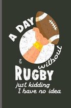 A day without Rugby just kidding I have no idea