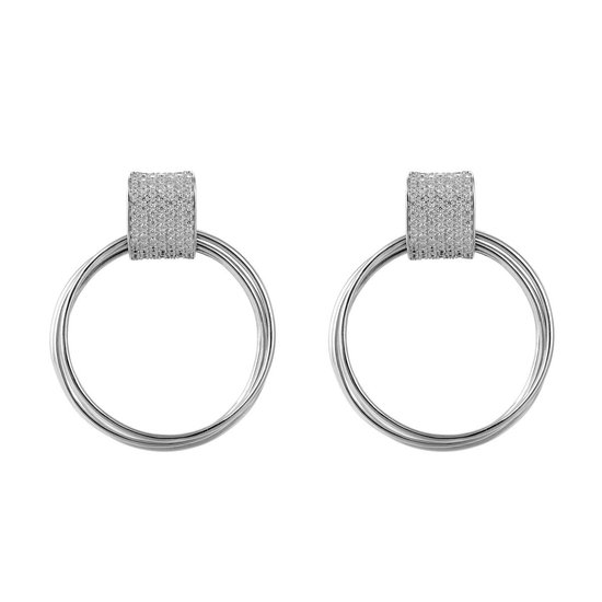 Orphelia SET-7417/50 - Ensemble de bijoux: Bague + Boucles d'oreilles - Argent 925 - Zircone - Taille de bague 50