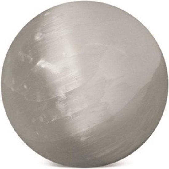 Sphère de sélénite de pierres précieuses (7-8 cm)