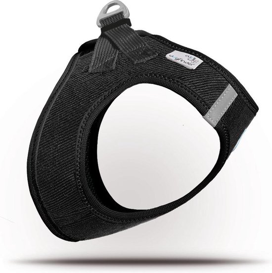 Curli Vest Cord hondentuigje - 2XS - Zwart