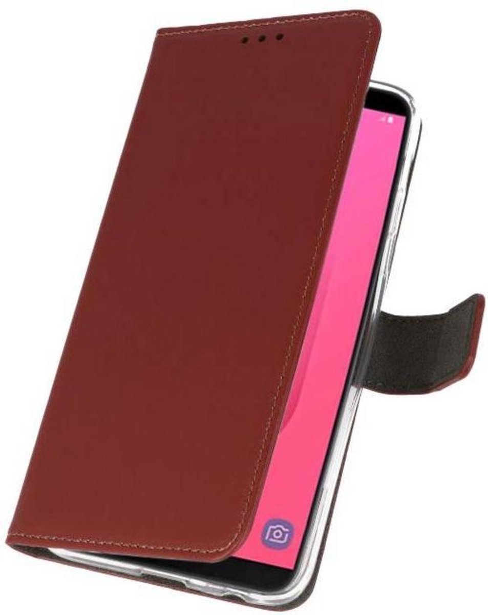 Bestcases Pasjeshouder Telefoonhoesje Samsung Galaxy J8 (2018) - Bruin
