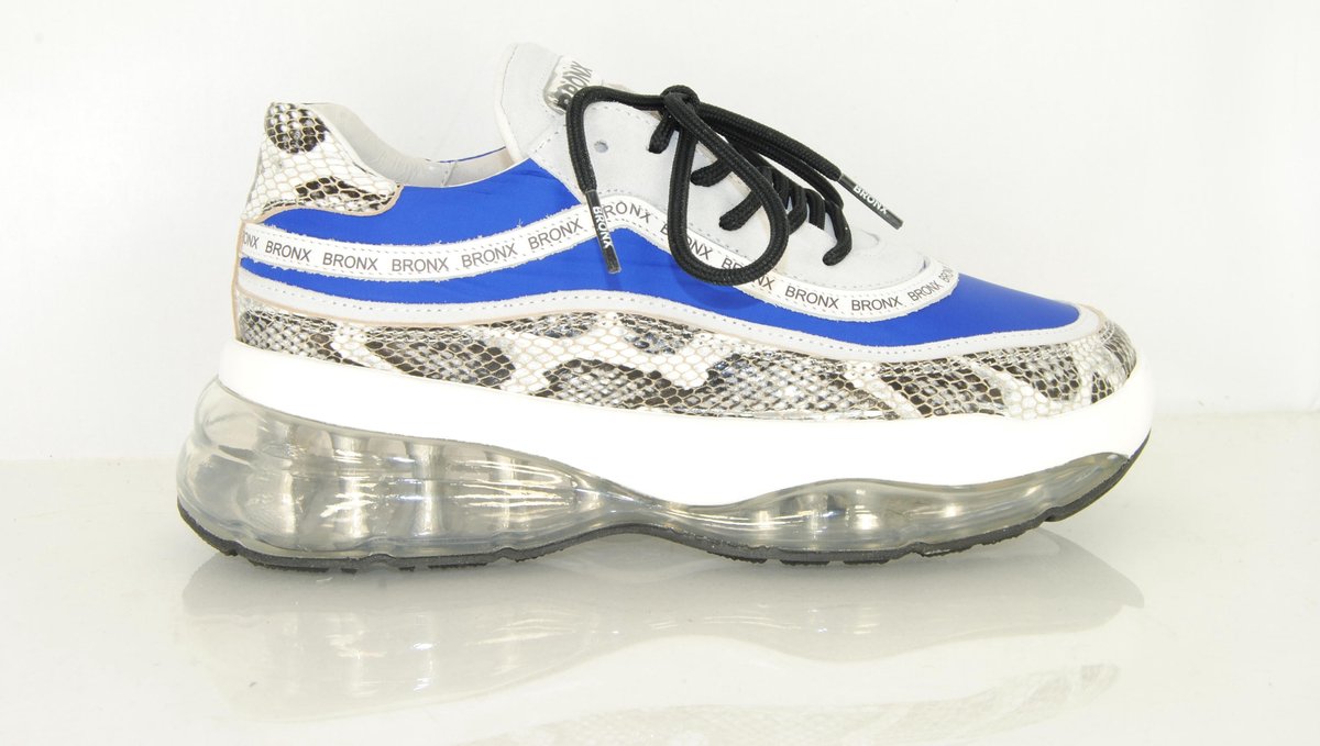 bellen Miljard pijpleiding Bronx sneaker Dames Bubbly grijs blauw | bol.com