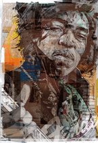 Jimi Hendrix canvas (40x60cm)
