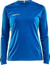 Craft Squad Jersey Solid LS Shirt Dames  Sportshirt - Maat S  - Vrouwen - blauw/wit