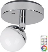 iDual Olivine LED spot 6,4W + afstandsbediening - chroom