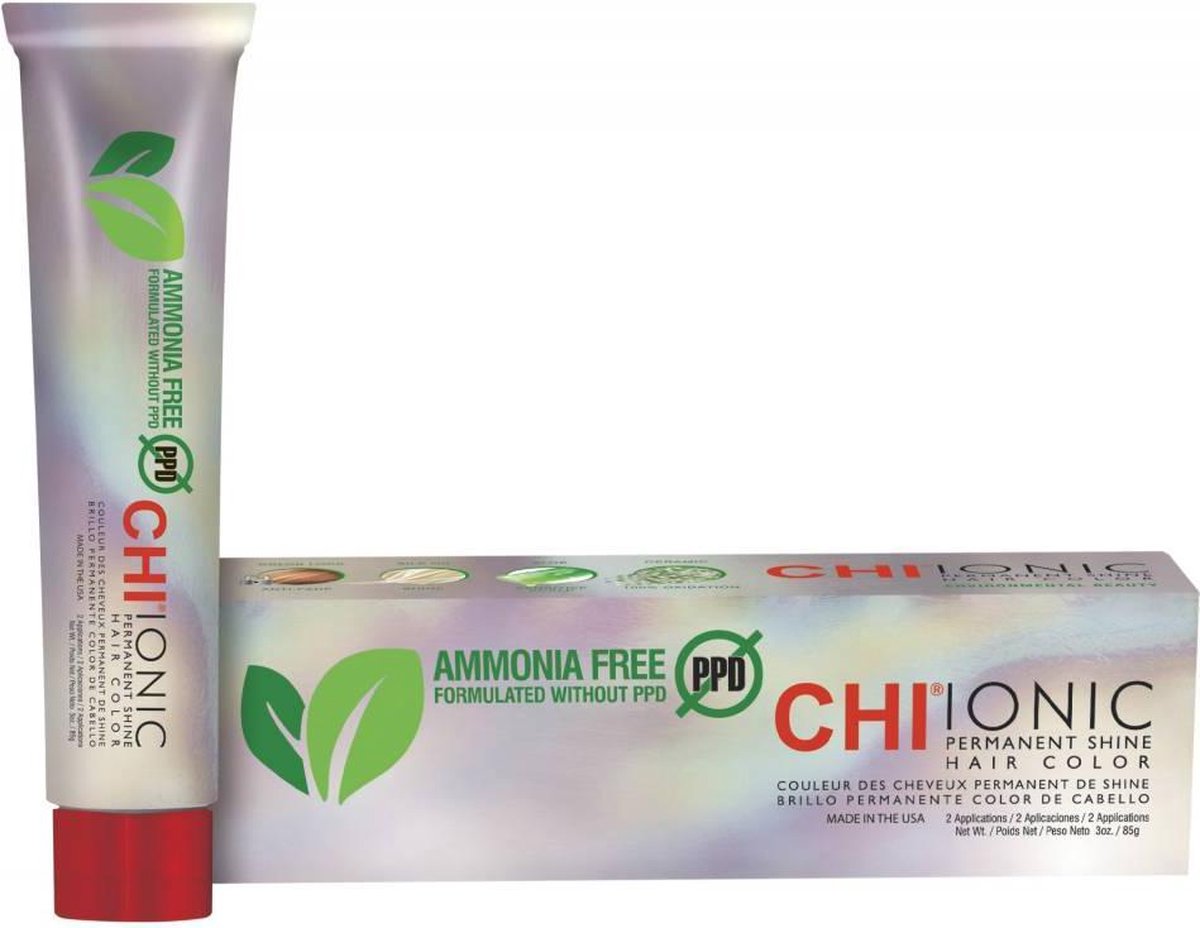 CHI Ionic Permanent Shine Hair Color - Permanente haarkleuring - Grijsdekkend