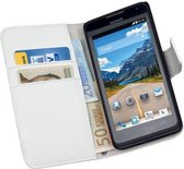 HC Bookcase Flip Wallet Phone Case Huawei Ascend Y530 Blanc
