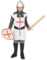 LUCIDA - Ridder kruistocht kostuum voor jongens - L 128/140 (10-12 jaar)