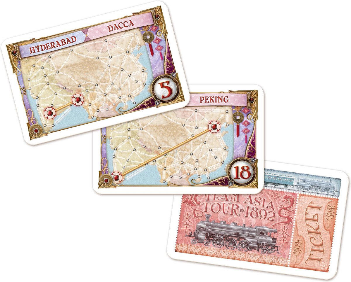 Ticket to Ride Asia - Uitbreiding - Bordspel - 6 Spelers — afbeelding 8