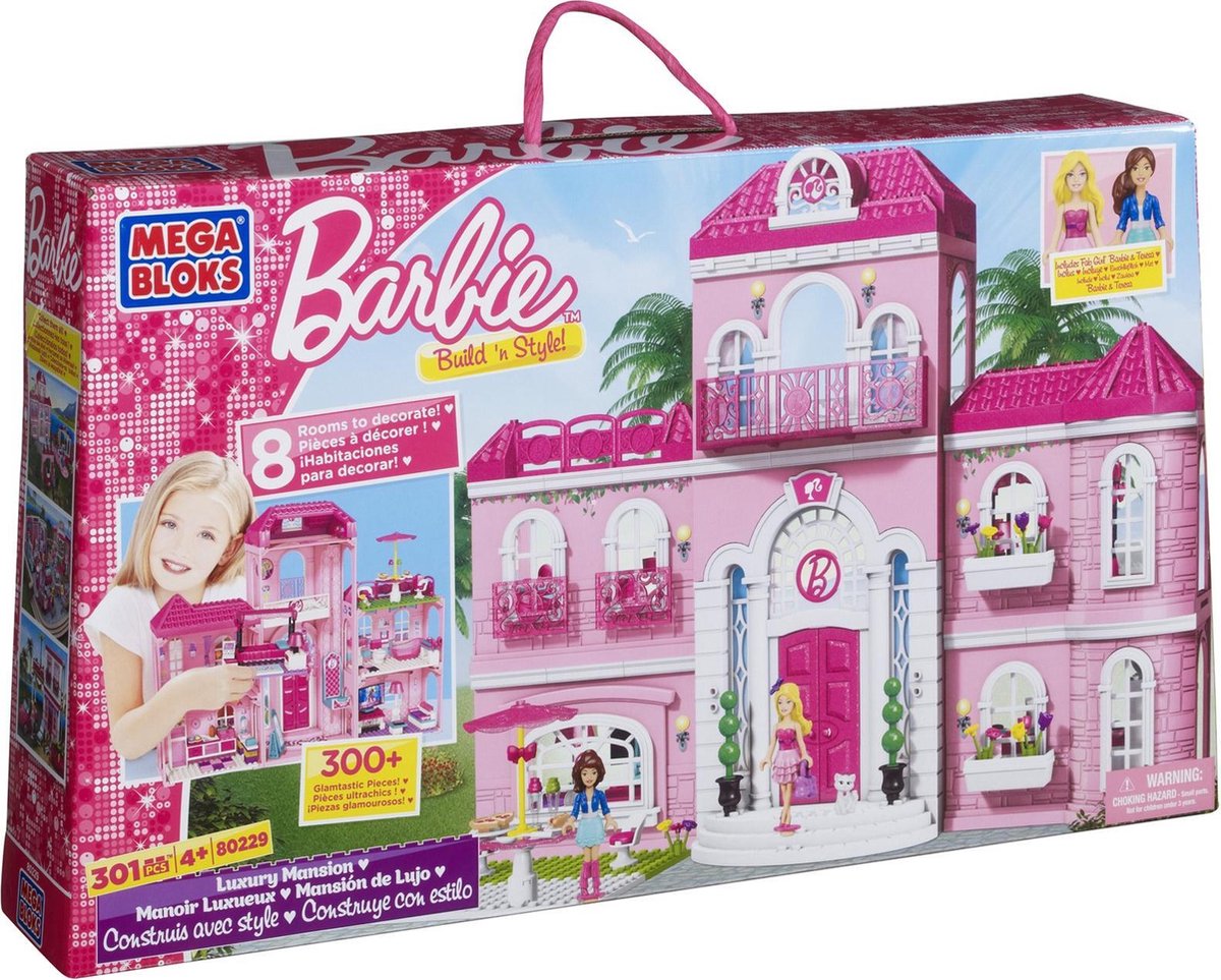 Dicteren Zee oase Mega Bloks Barbie Droom Villa Speelset | bol.com
