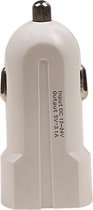 BestCases.nl USAMS - Dubbele USB autolader 2.1A - Wit
