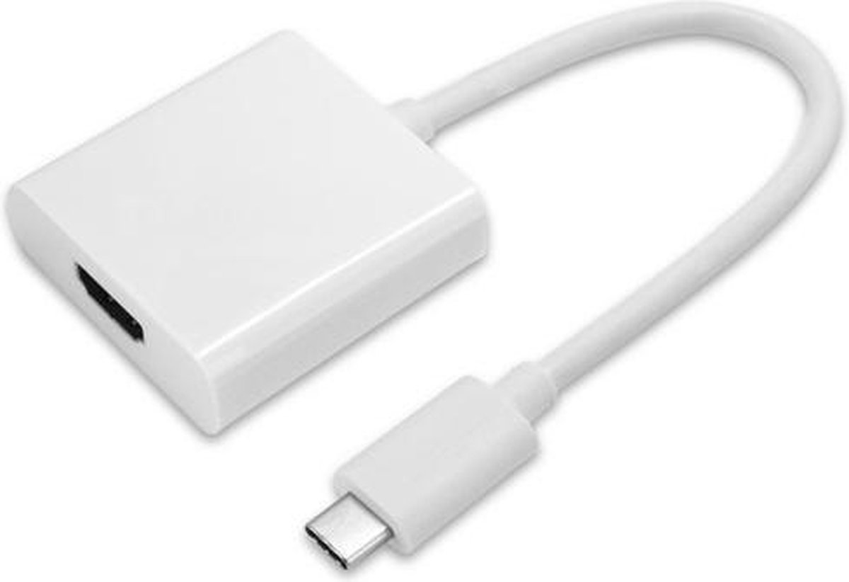 Coretek USB-C naar HDMI adapter - 4K 30Hz / wit - 0,10 meter