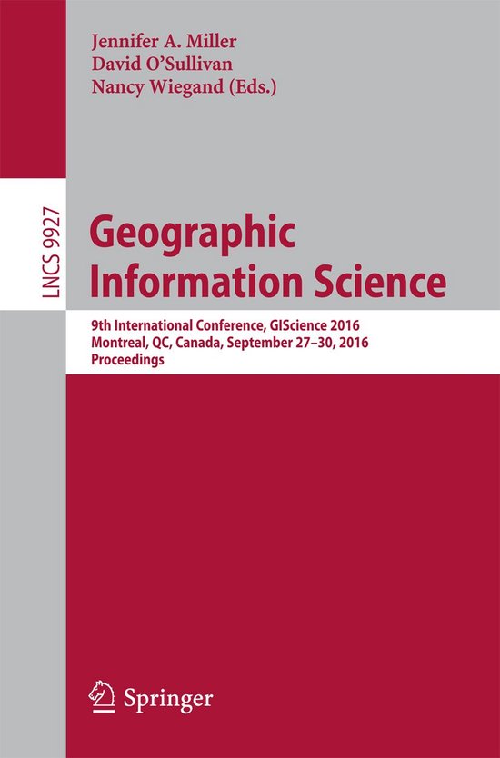 Springer Nature Proceedings Computer Science - Geographic In ... - cover