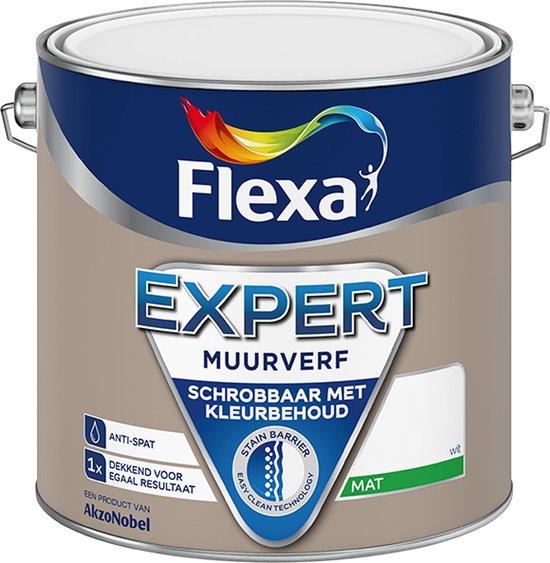Flexa Expert Muurverf Creme / Ral 9001 2.5 L | bol.com