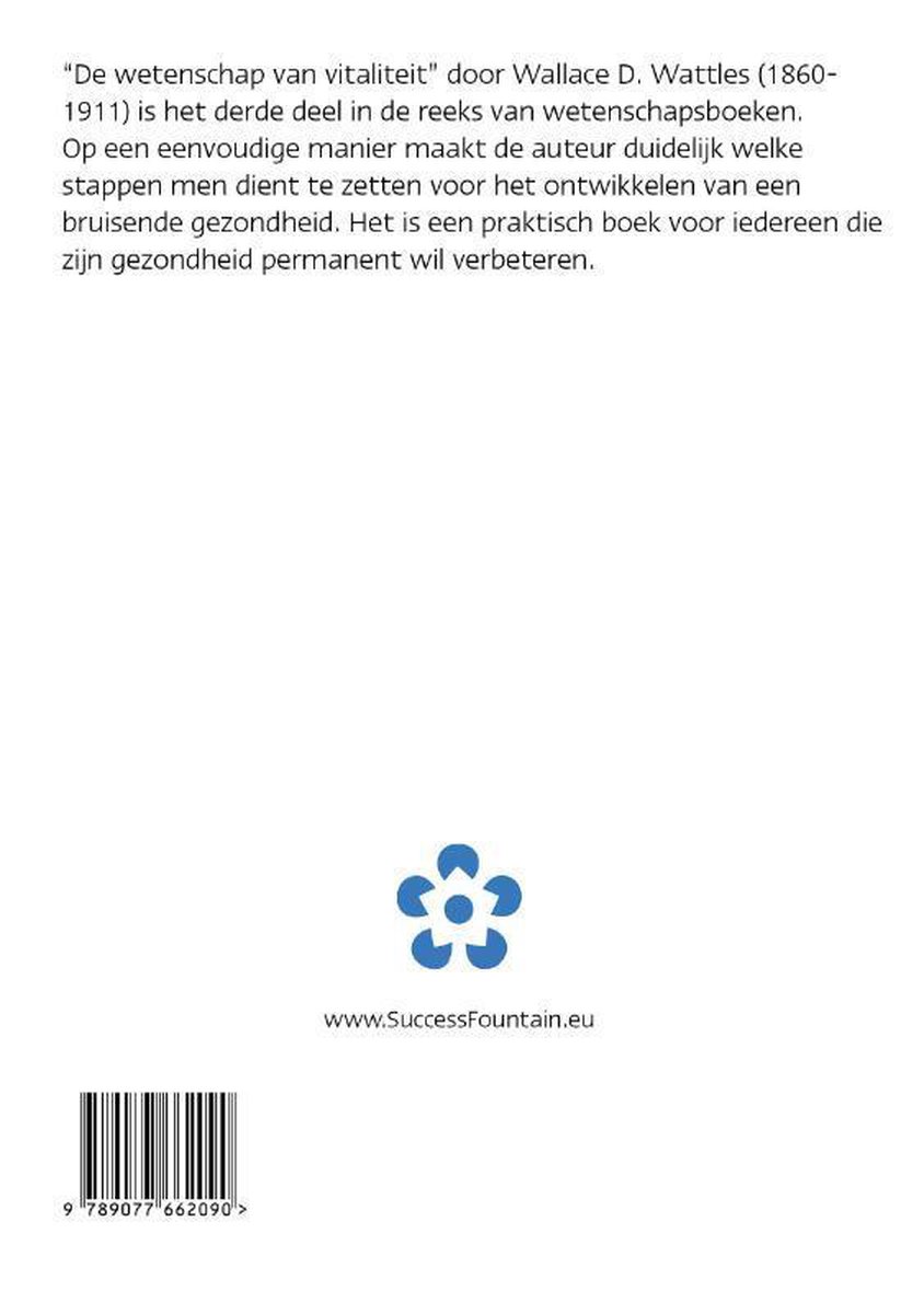 De wetenschap van vitaliteit - back cover
