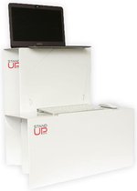 StandUpBox - Raiser de bureau pliable - Table pour ordinateur portable - Support pour ordinateur portable - Bureau / Table sur pied - carton de haute qualité
