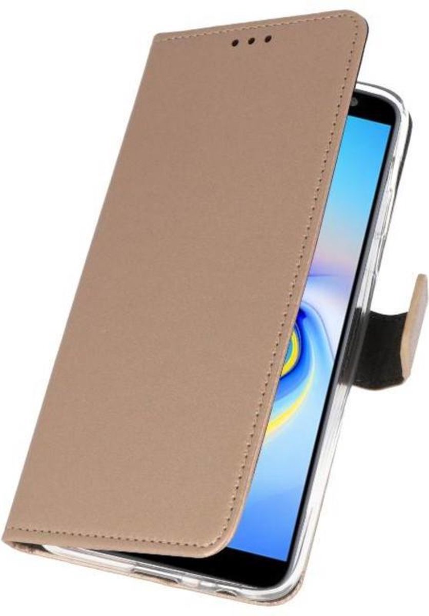 Bestcases Pasjeshouder Telefoonhoesje Samsung Galaxy J6 Plus (2018) - Goud