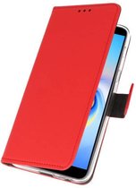 Bestcases Pasjeshouder Telefoonhoesje Samsung Galaxy J6 Plus (2018) - Rood