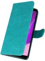 Groen Bookstyle Wallet Cases Hoesje voor Samsung Galaxy A9 2018