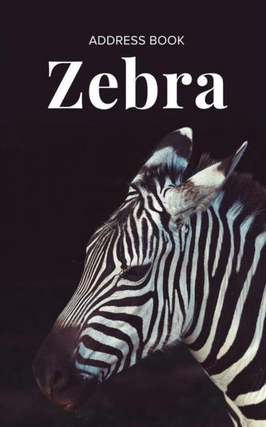 Address Book Zebra - cover