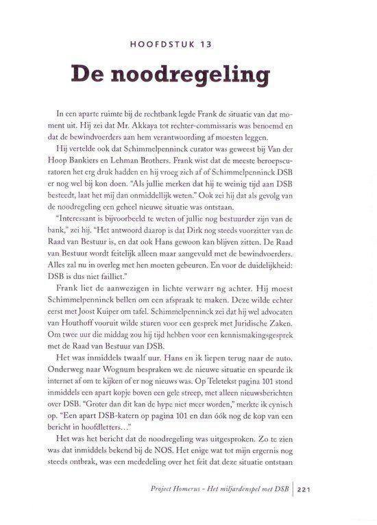 Boekpagina met tekst over de financiële crisis en banken.