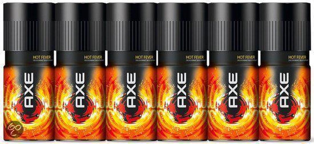 Axe Deodorant Hot Fever Deodorant 6 stuks Voordeelverpakking | bol.com