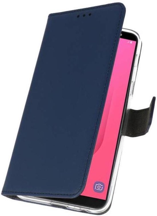 Bestcases Étui pour téléphone avec porte-cartes Samsung Galaxy J8 (2018) - Bleu marine
