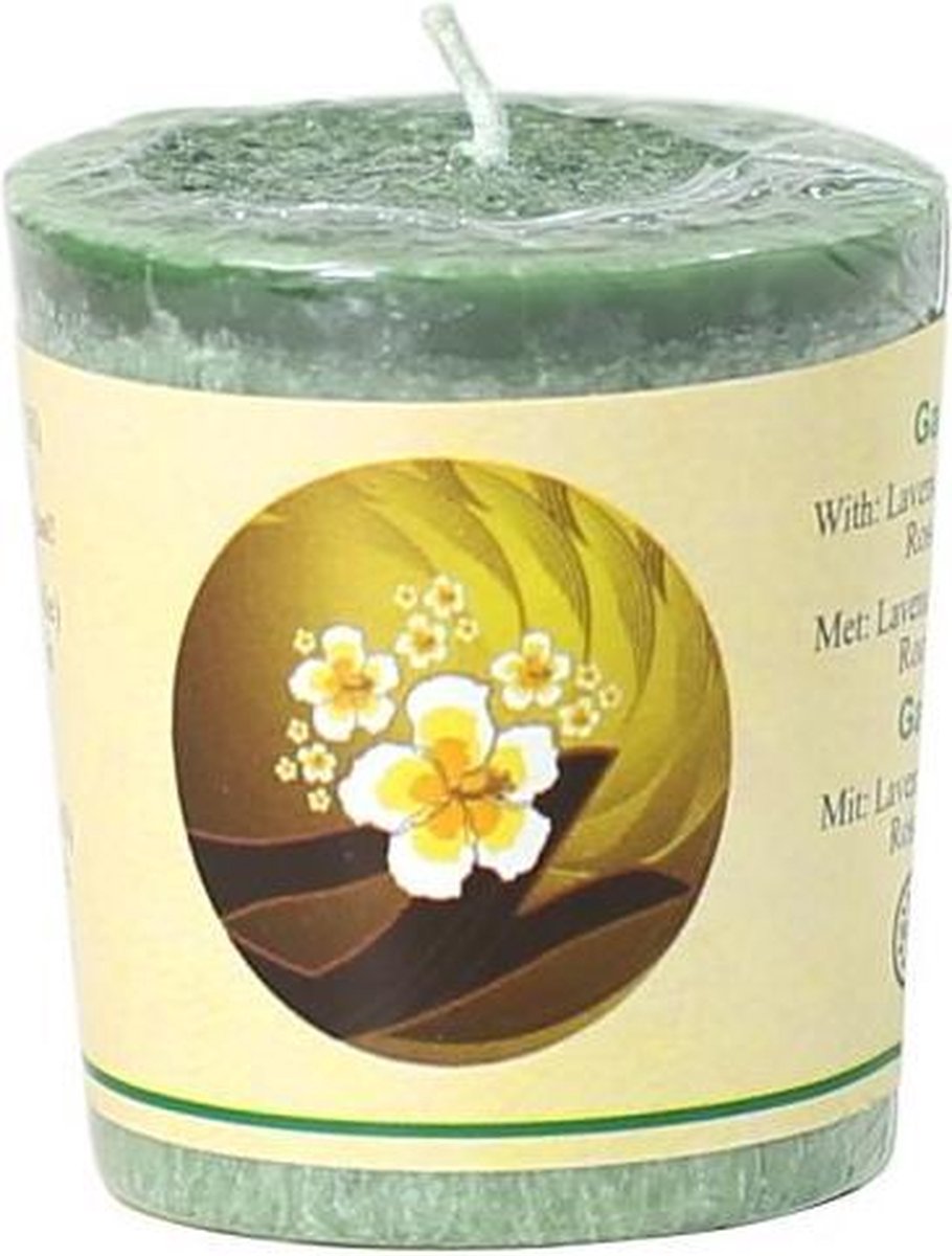 Goedkoopste Chill-out geurkaars Garden stearine - 4.5x4 cm (3 stuks
