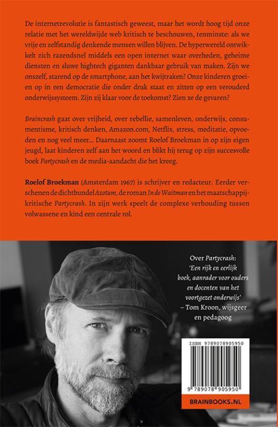 Boekcover met portret van Roelof Broekman, een man met grijze baard en pet. Achtergrond is wazig.