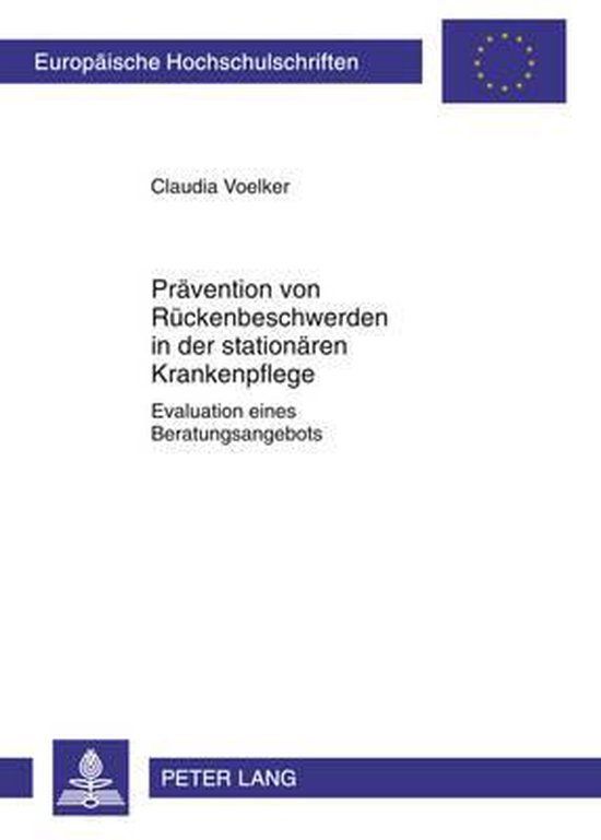 Prävention von Rückenbeschwerden in der stationären Krank ... - cover