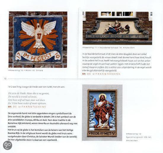 Een witte duif met open vleugels boven de tekst 'IM HET GEIST'.