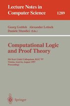 Computational Logic and Proof Theory